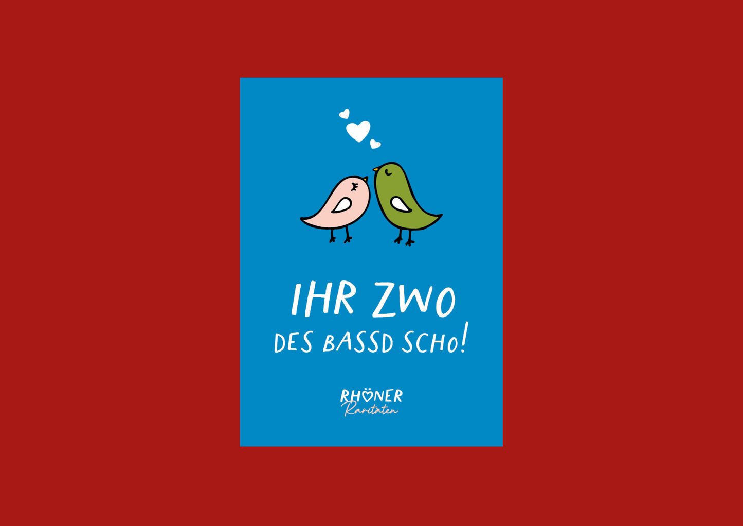 Klappkarte "Ihr Zwo"