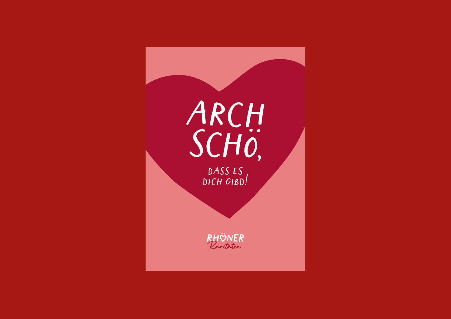 Postkarte "Arch schö"