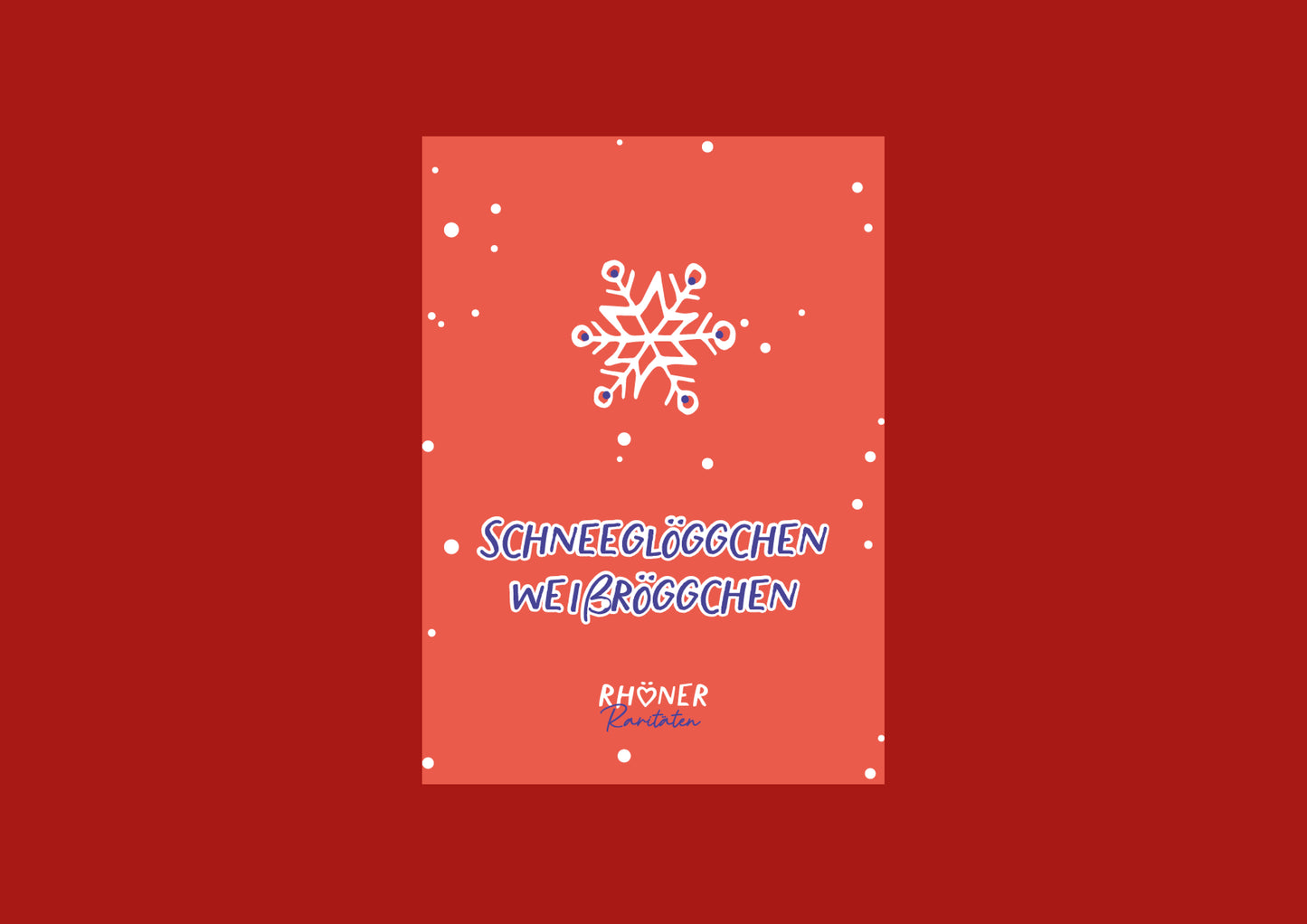 Postkarte "Schneeflöggchen"