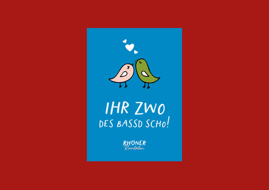 Klappkarte "Ihr Zwo"