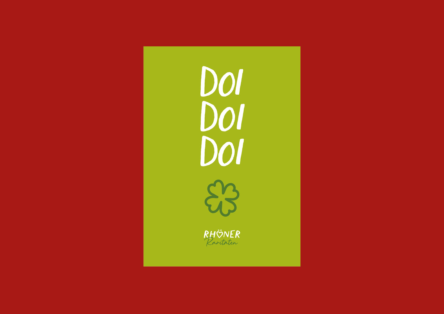 Postkarte "Doi Doi Doi"