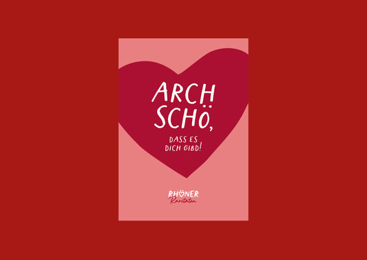 Postkarte "Arch schö"